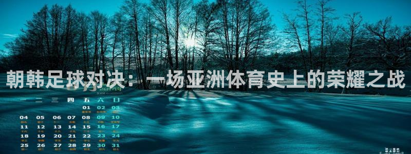 朝韩足球对决：一场亚洲体育史上的荣耀之战