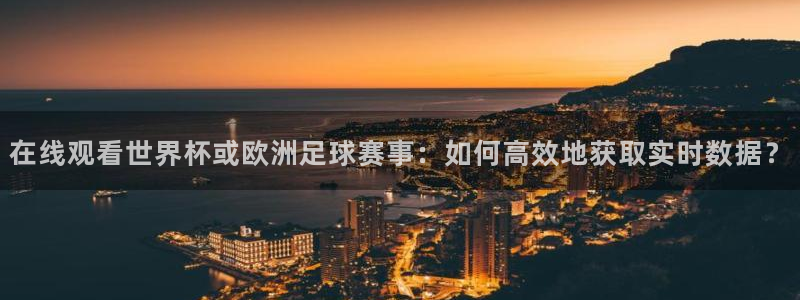 在线观看世界杯或欧洲足球赛事：如何高效地获取实时数据？