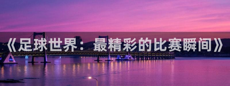 《足球世界：最精彩的比赛瞬间》